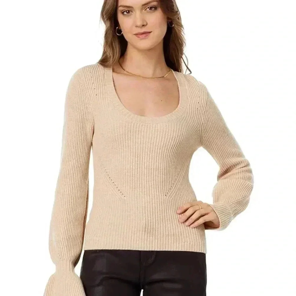 Paige Virtue Top Size M Camel color